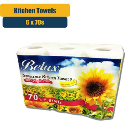Belux Disposable Kitchen Towels Kitchen Paper Kitchen Tissue 6