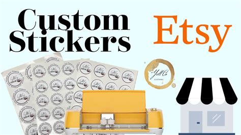How To Make Custom Stickers For Etsy Youtube