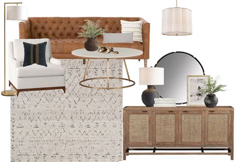 Living Room Mood Boards With Leather Blacks And Neutral Tones Dear