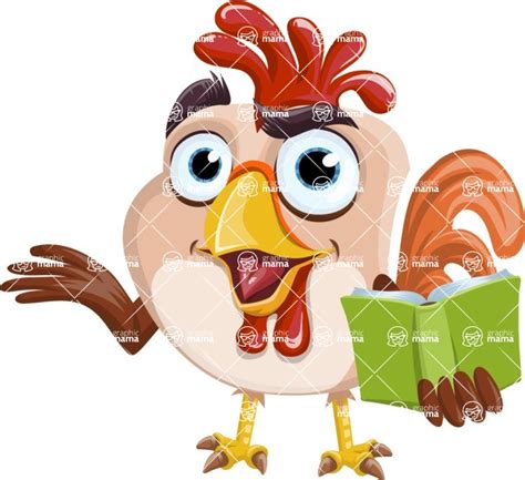 Rooster Cartoon Vector Character Aka Mr Cock A Doodle Doo Book Graphicmama
