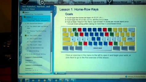 Completing Keyboarding Lessons Online Youtube