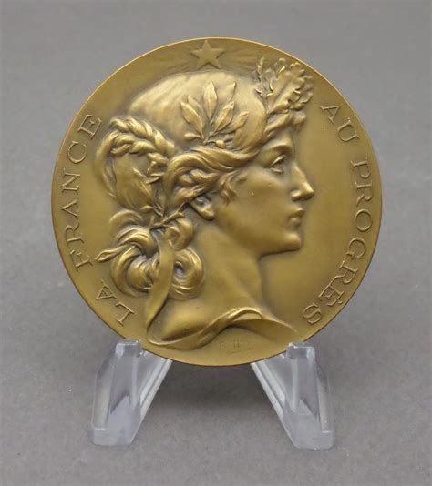 French Medal Woman Marianne France Art Deco Nouveau By Bottée With Box Ebay Classic