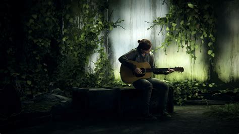 Fond Décran The Last Of Us 2 Ellie Guitare Playstation Capture D
