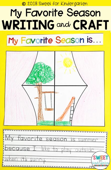 My Favorite Season Opinion Writing And Craft Activity Teaching