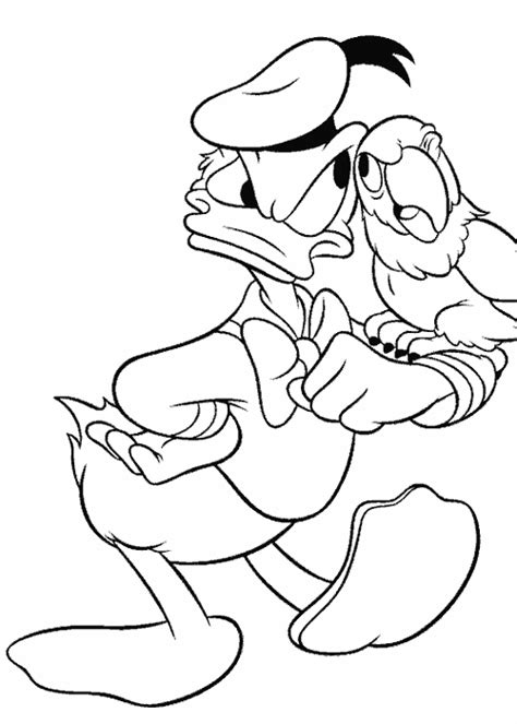 More images for duck coloring pages for adults » Donald Duck coloring pages to download and print for free