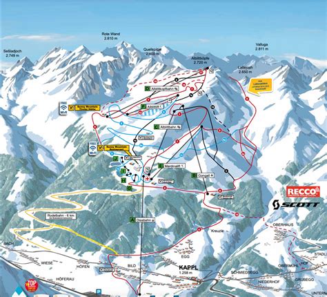 Skigebiete See Kappl Ischgl Galtür Silvretta Region