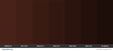 Brown Shades Colours Hex Colors F A B