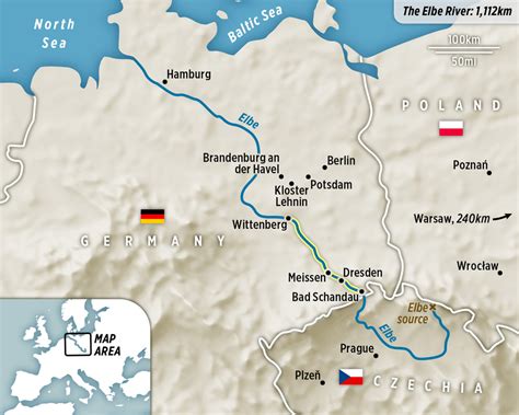 Elbe River Map