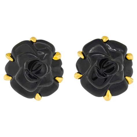 Chanel Camellia Diamond Earrings At 1stdibs