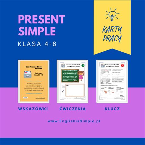 Czas Present Simple Karty Pracy English Is Simple