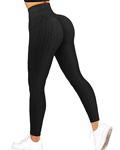 Omkagi Tik Tok Leggings For Women Scrunch Butt Lifting High Waisted Workout Pants Large Sl