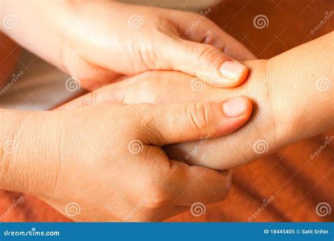 Reflexology Hand Massage Stock Image 18445405