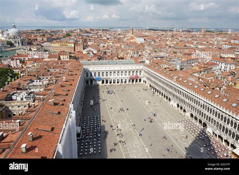 Venice Italy From Above Piazza San Marco Saint Mark S Square In