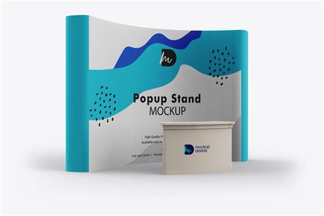 Exhibition Popup Stand Mockup Mockup Daddy