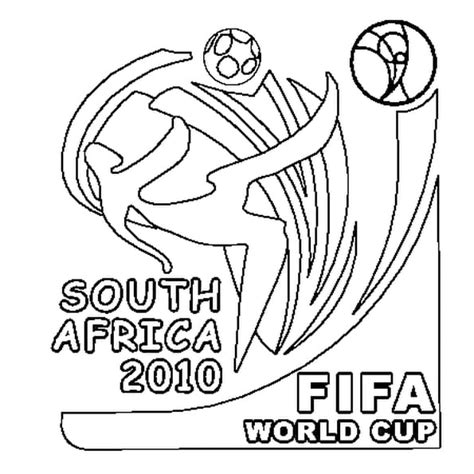 Coloriage Coupe Du Monde 2010 En Ligne Gratuit à Imprimer
