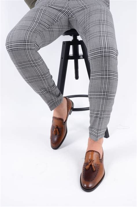 Buy Gray Slim Fit Plaid Pants By With Free Shipping Mens
