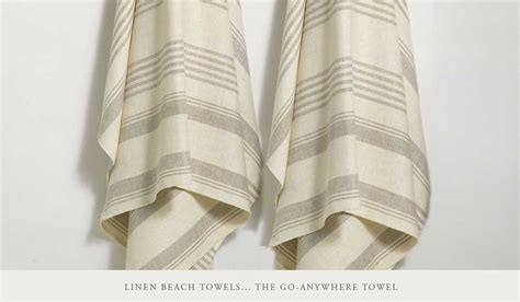 Anichini Luxury Beach Towels Flatweave Linen Beach Towels