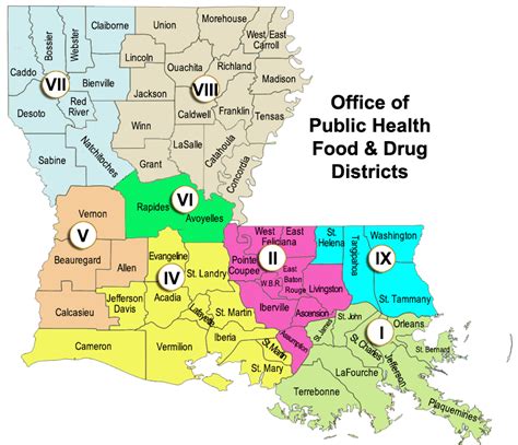 Districts Department Of Health State Of Louisiana