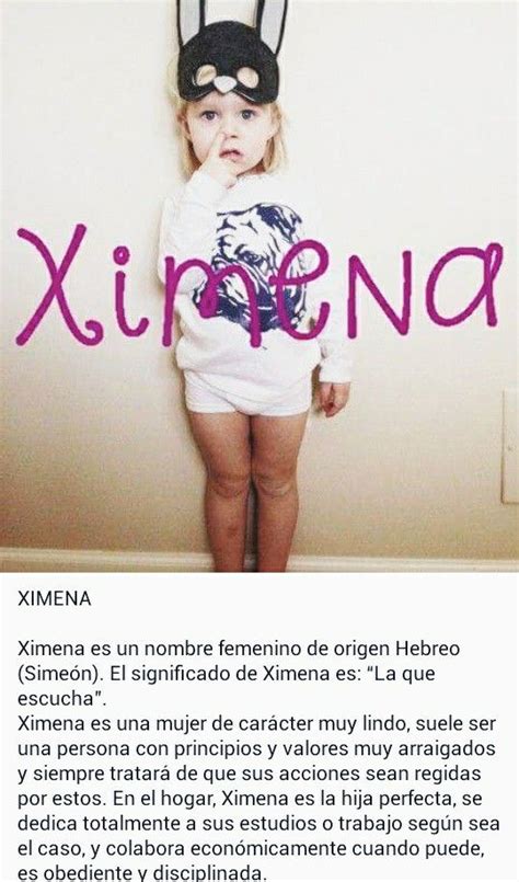 Nombres de niñas significado del nombre Ximena Nombres de niñas