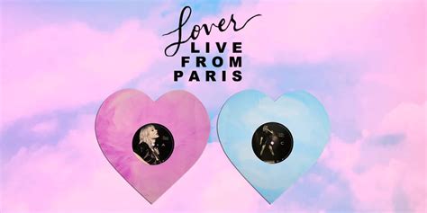 Taylor Swift Lover Live From Paris Heart Shaped Vinyl