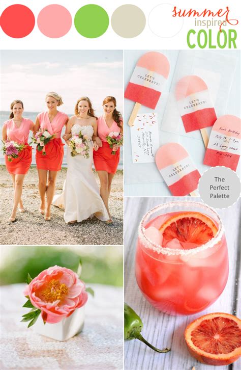 Summer Inspired Color Coral Two Tone The Perfect Palette