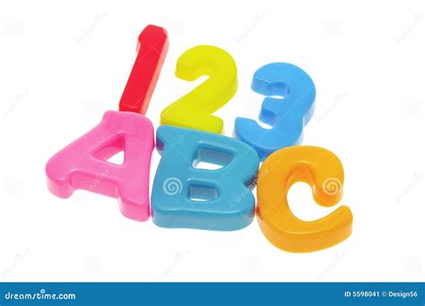 Abc And 123 Stock Image Image Of Color Close Cutout 5598041