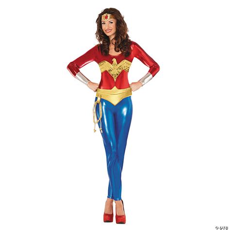 Women S Wonder Woman Catsuit Costume Oriental Trading