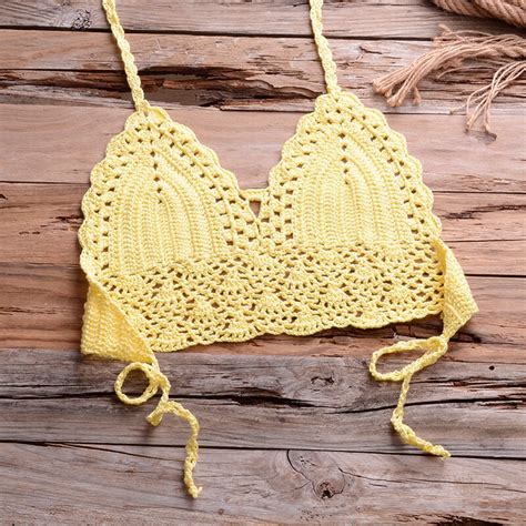 Traje De Ba O Brasile O Liso Para Mujer Bikinis Con Conchas Y Borlas