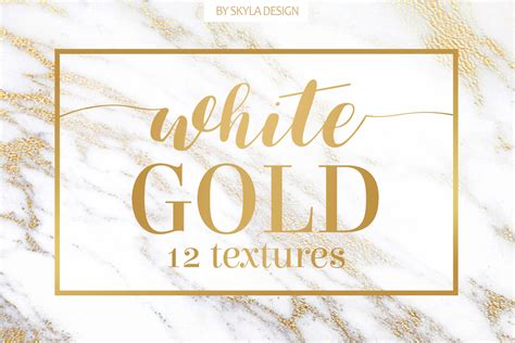 White Gold Marble Texture Background By Design Bundles