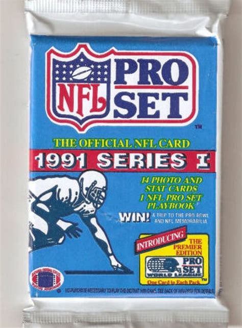 Items Similar To Unopened Pack Of Official Nfl 1991 Pro Set Football
