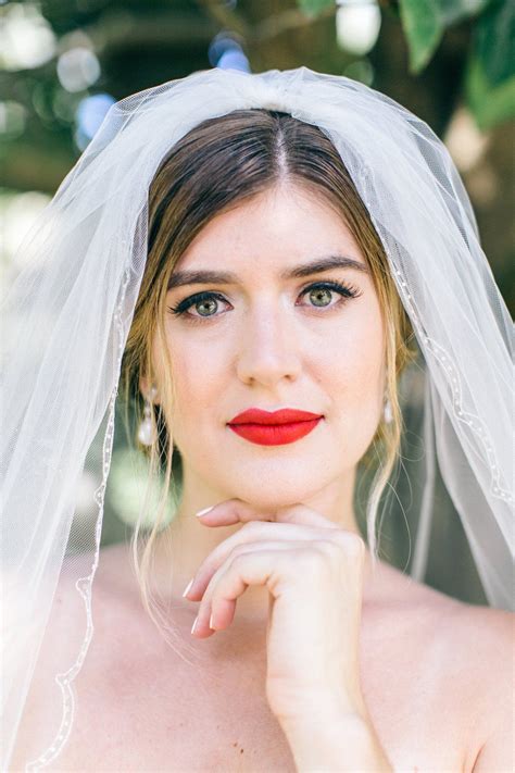 There Is Nothing Quite Like A Bold Red Lip For Your Wedding Day Get