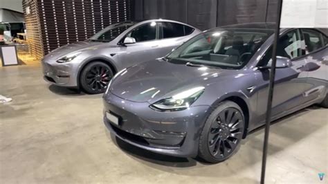 Tesla Shows Off Quicksilver Model Y For The First Time At Swiss Auto Show Video Drive Tesla