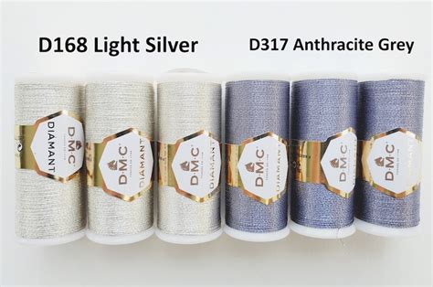 Dmc Diamant Metallic Thread Art 380 Hand Embroidery Etsy