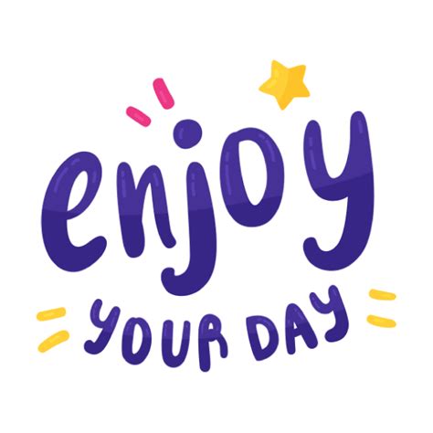 Enjoy Your Day Stickernitn