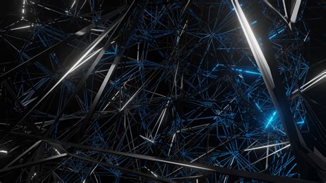 Blue Black Lines Hd Abstract Wallpapers Hd Wallpapers Id 63515
