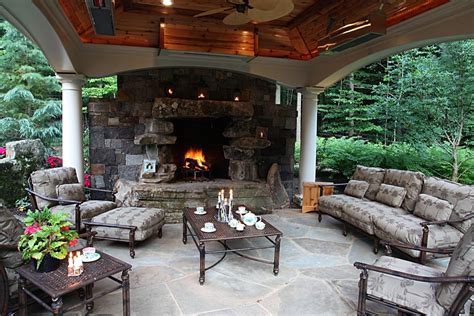 Covered Fire Pits Sloped Landscaping Fire Pit Ideas