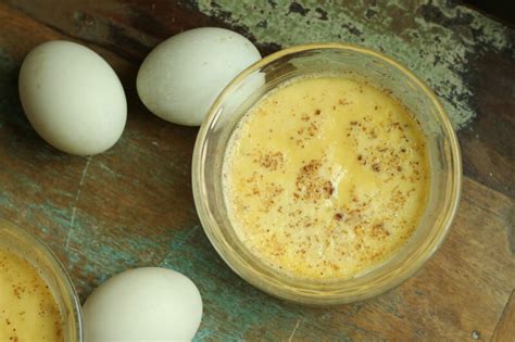 Maple Custard Recipe With Duck Eggs The Prairie Homestead