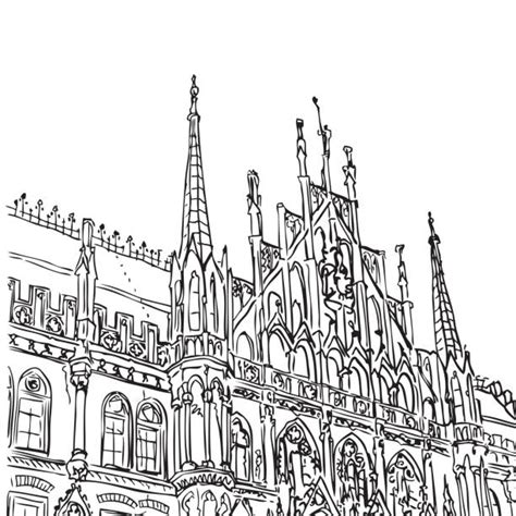 New Town Hall Munich Illustrations Royalty Free Vector Graphics And Clip