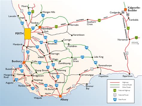 Printable Map Of Western Australia Printable Maps