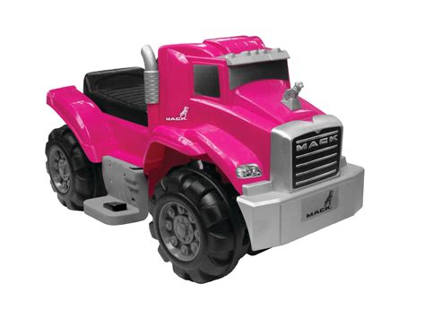 6v Best Ride On Mack Truck In Pink Battery Powered Wheels Wonderlanes