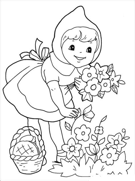 red riding hood coloring pages  printable  red riding hood coloring pages