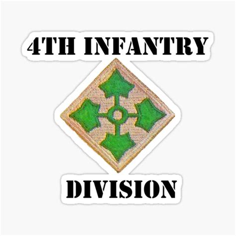 4th Infantry Division Stickers Redbubble