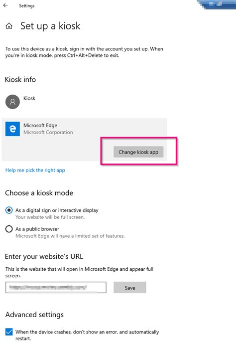 Windows Run Chrome Kiosk Mode In Windows 10 Assigned Access