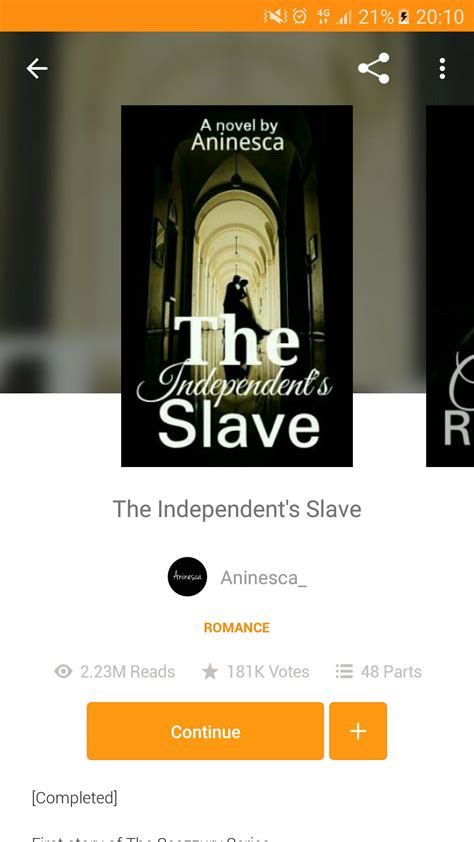 Rekomendasi Cerita Romance & Chicklit Wattpad - The Independent's Slave ...
