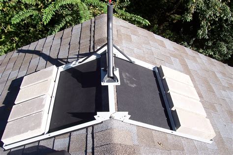 Non Penetrating Ridge Roof Mount Kit W Support Arms And Pads 2″ Od