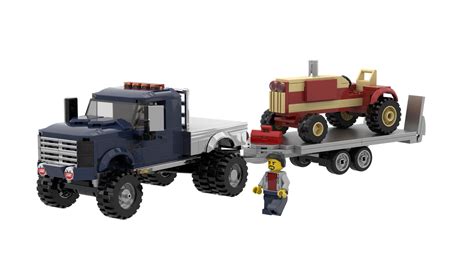 Lego Ideas Flatbed Truck With Trailer