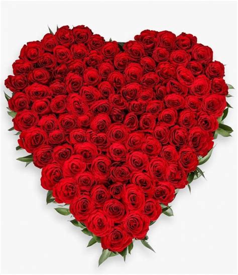 100 Red Roses Heart Shape Lebanonts