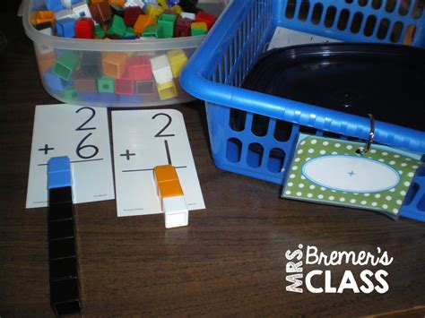 Math Center Activities For Kindergarten Mrs Bremers Class