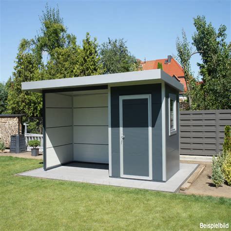 Go-iso - hochwertiges gartenhaus isoliert 5,00 x 2,00 m von trapezblech