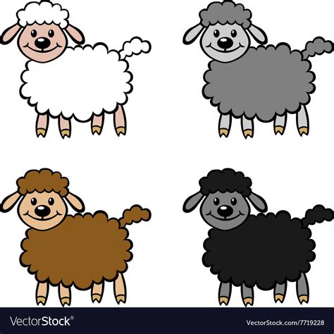 Lambs Color Royalty Free Vector Image Vectorstock